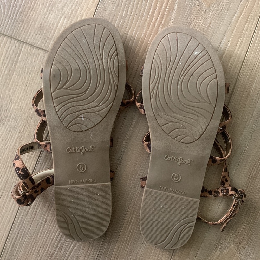 Cat & Jack Leopard Sandals. - Picture 3 of 3